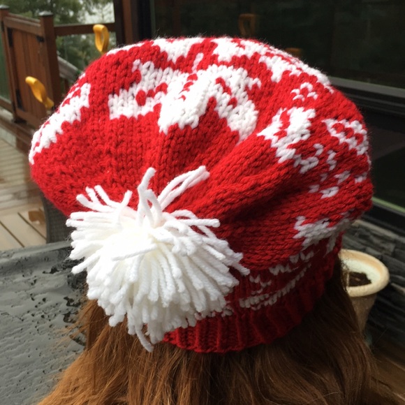 Hand Knit Canada Hat - Picture 5 of 6
